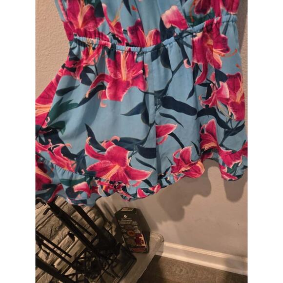 Show Me Your Mumu Riri Romper Sea Lilies Floral Women's Size L - Picture 2 of 8